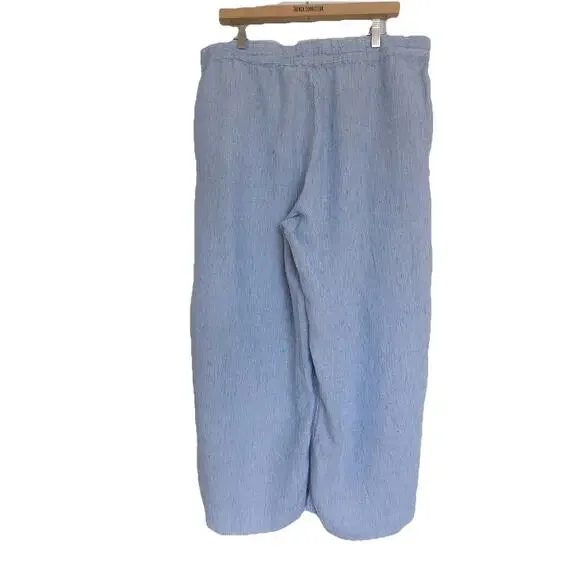 Anthropologie Calligraphie wide leg linen pants size XL - Picture 5 of 7